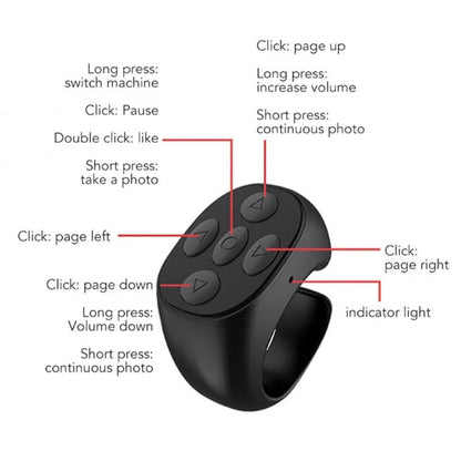 Bluetooth ujj-távirányító – Szelfi, Görgetés és Médiavezérlés | TAPCONTROL