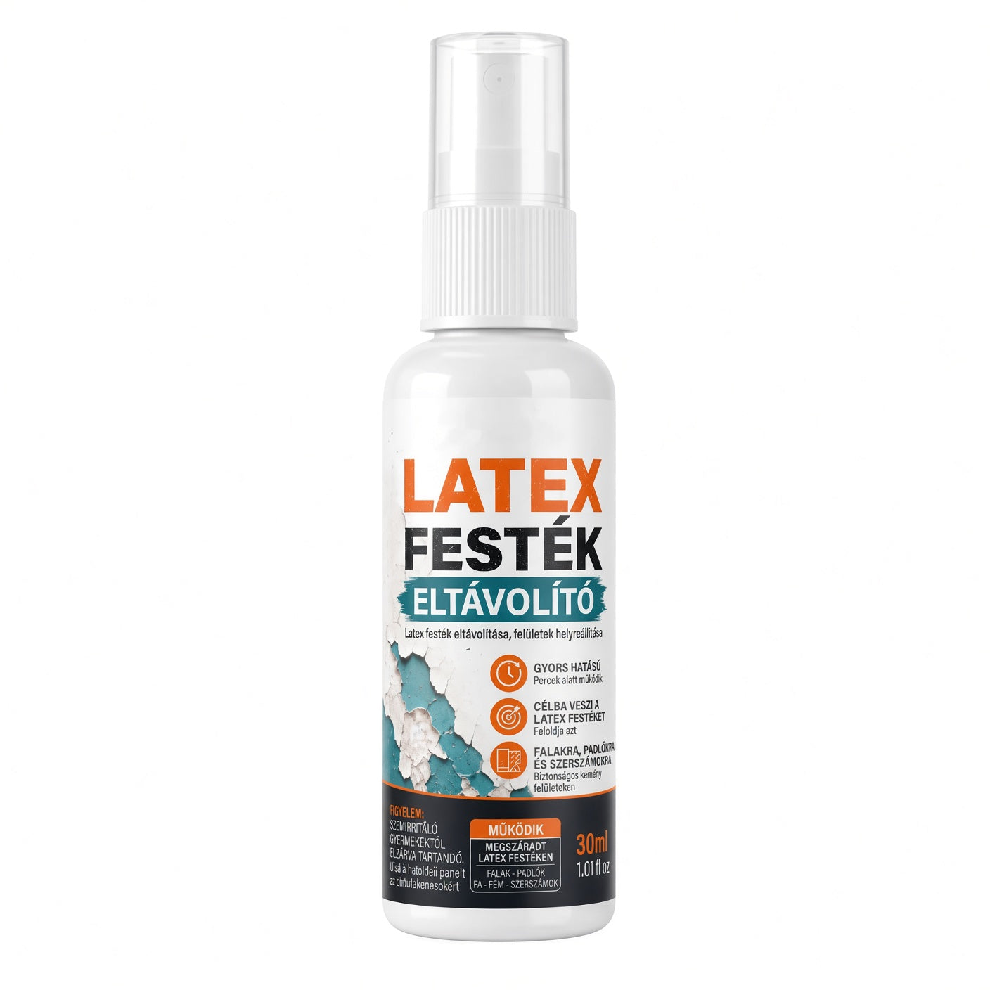🧴 Többfelületű latex festékoldó spray – Falra, fára, fémre – Utánvét 🔥