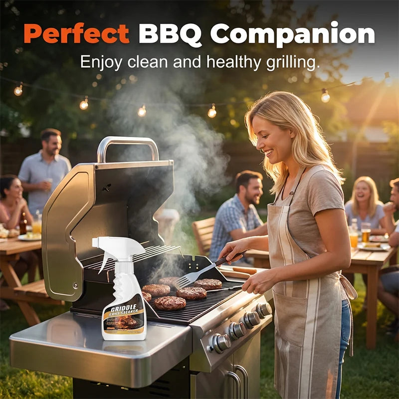 🍖 Tisztaság a Rácson és a Konyhában: Erős Hatású Grill- és Zsíroldó Spray – Percek Alatt! ⏱️
