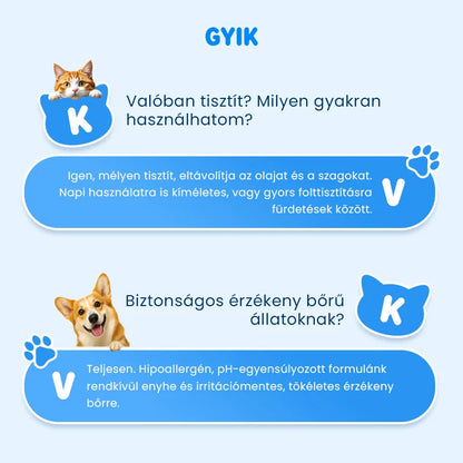 🐱 Gyengéd, Növényi Alapú Dezodoráló Hab Háziállatoknak
