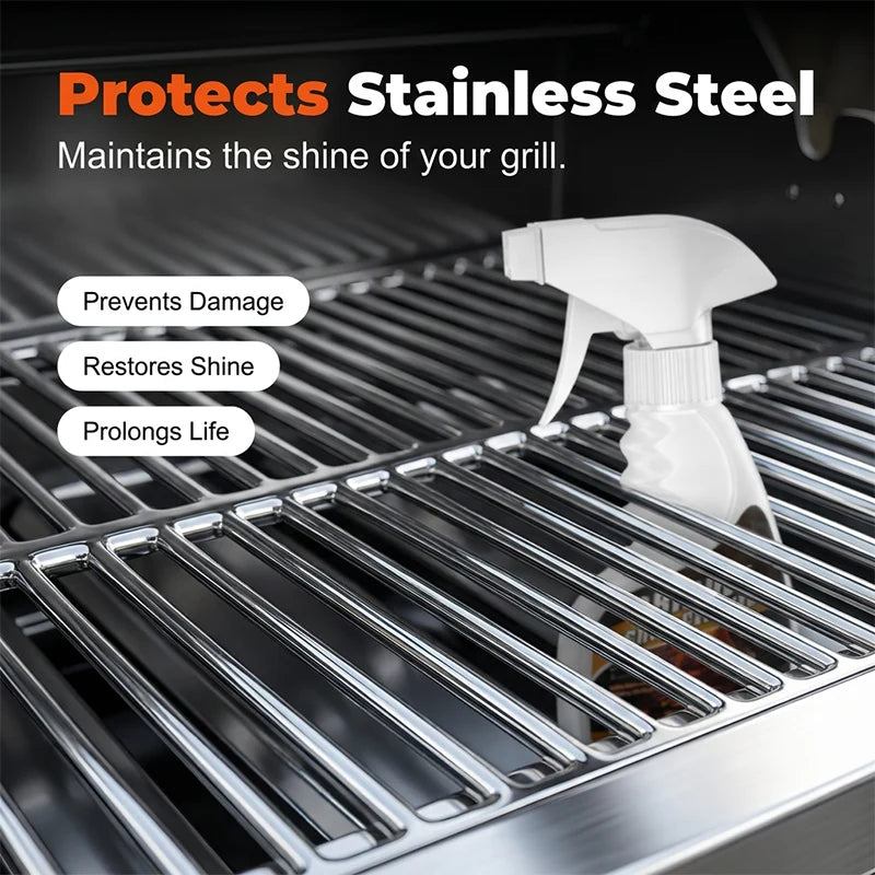 🍖 Tisztaság a Rácson és a Konyhában: Erős Hatású Grill- és Zsíroldó Spray – Percek Alatt! ⏱️