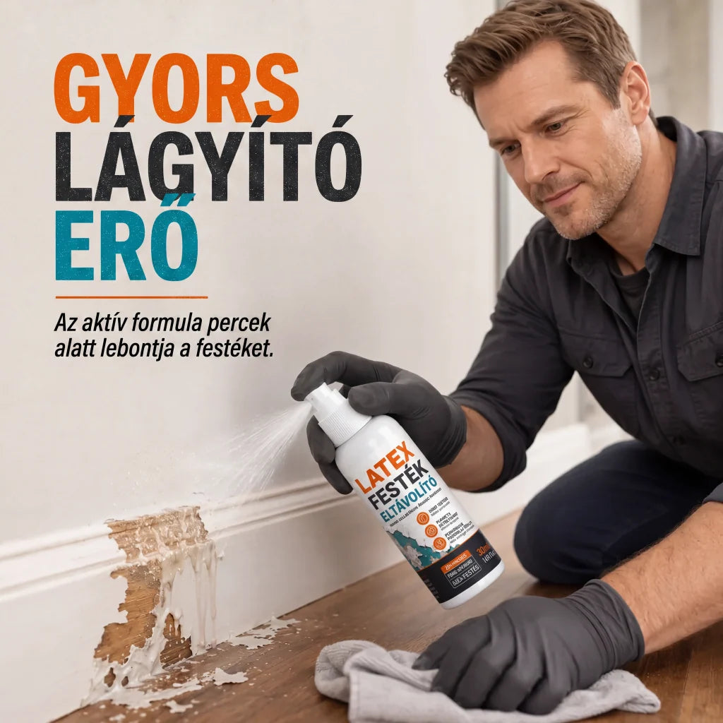 🧴 Többfelületű latex festékoldó spray – Falra, fára, fémre – Utánvét 🔥