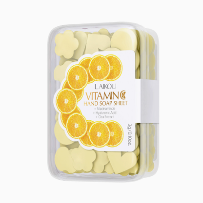 C-vitaminos hordozható kézmosó tabletták
