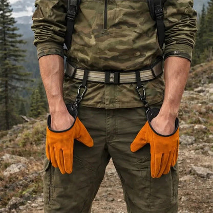 🧤 Vastagított, kopásálló marhabőr munkáskesztyű – ✨ Strapabíró, kényelmes fogás és zökkenőmentes, biztonságos kültéri munka 🛡️🏕️