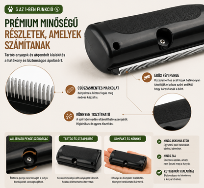 Kutyaápolás egyszerűen – Szőrtelenítő és izzadság eltávolító eszköz