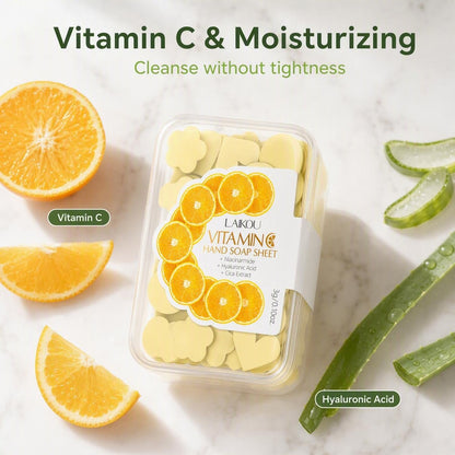C-vitaminos hordozható kézmosó tabletták