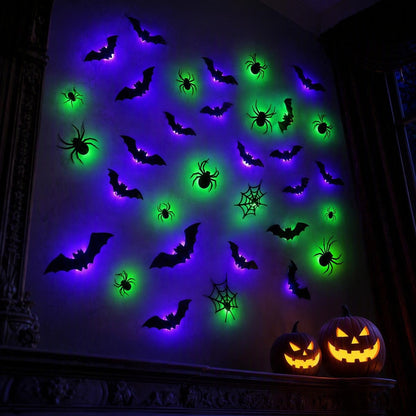 Halloween-i, sötétben világító falmatricák