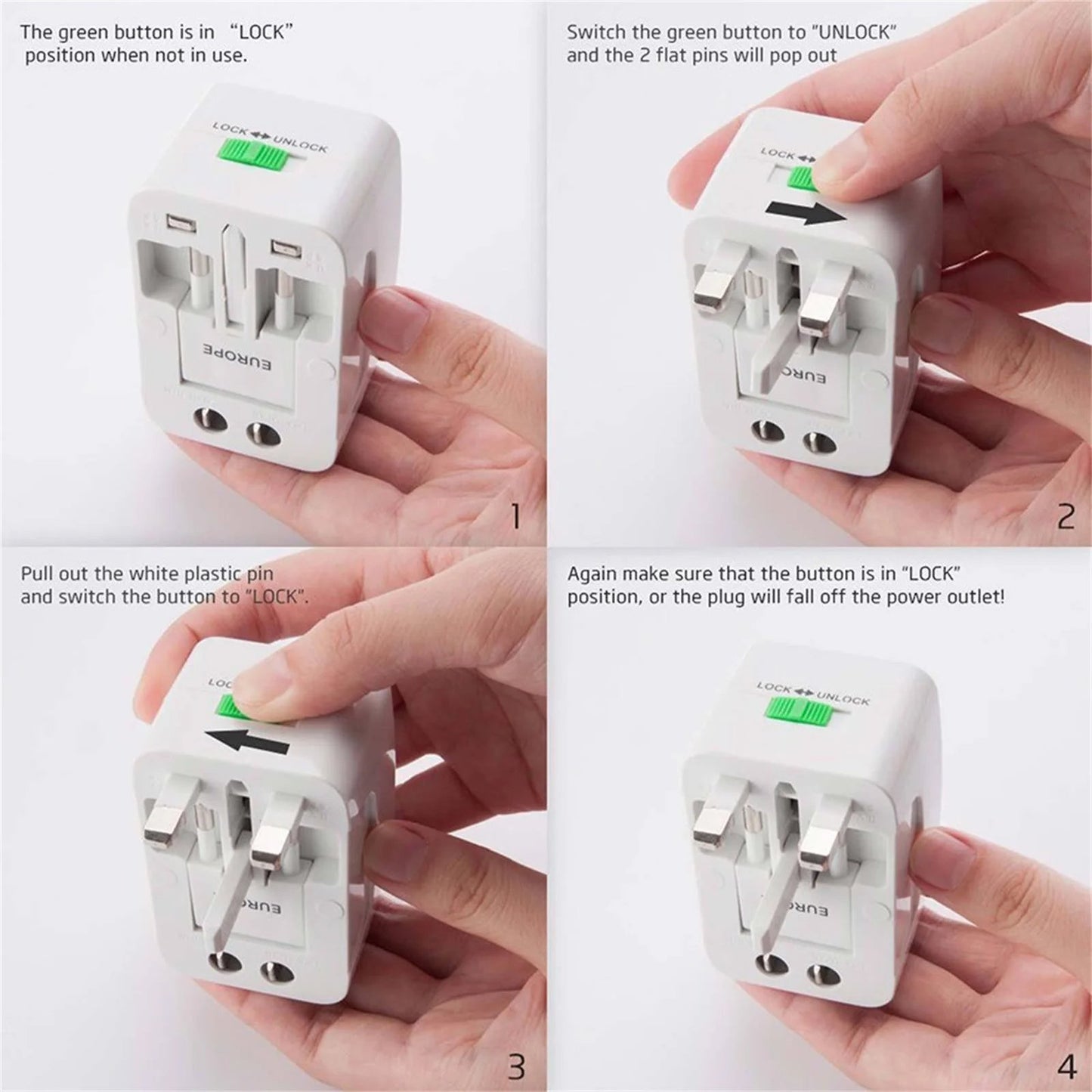 Univerzális utazási adapter – Áramellátás világszerte