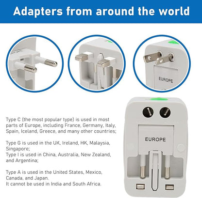 Univerzális utazási adapter – Áramellátás világszerte