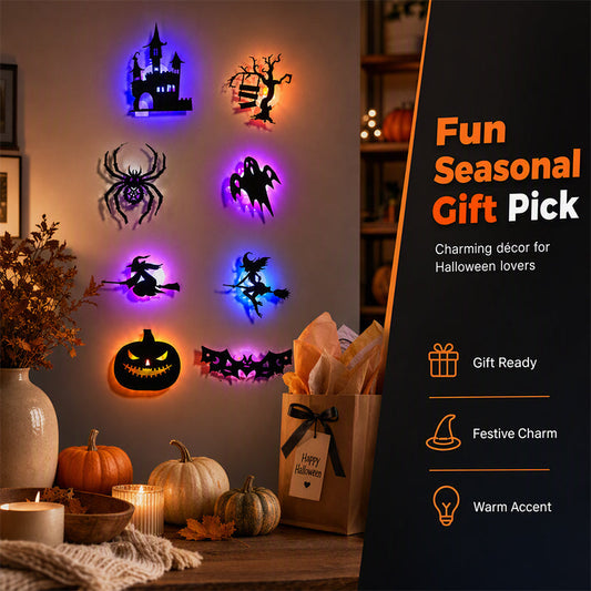 Halloween-i, sötétben világító falmatricák