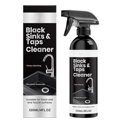 🛁🛡️ Vízkőoldó spray fekete mosdókhoz és csaptelepekhez 💧